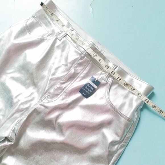 NWT Abercrombie & Fitch Silver 90's Straight Ultra High Rise Pants Size 16 Curve - Picture 6 of 10